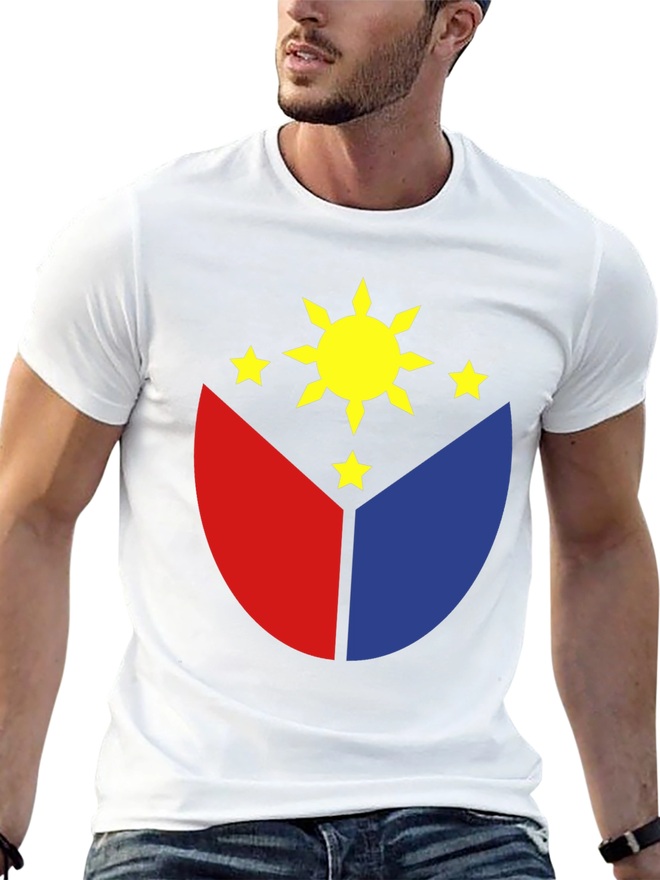 Philippines Flag Graphic T-Shirt - Black
