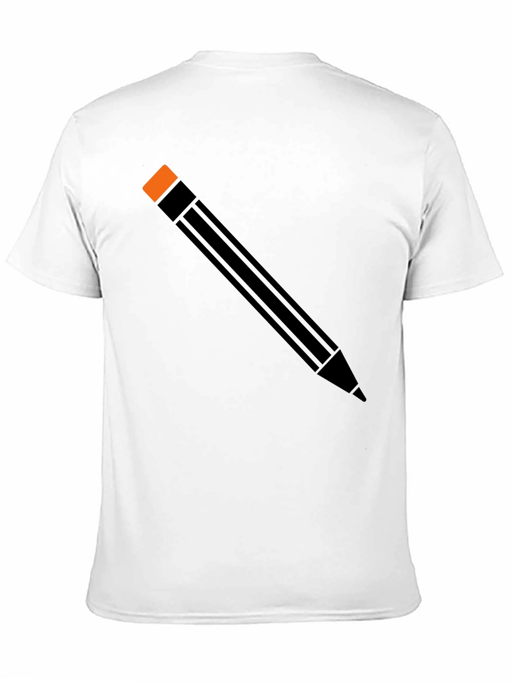 Pencil Graphic Tee - Unisex Black Cotton Shirt