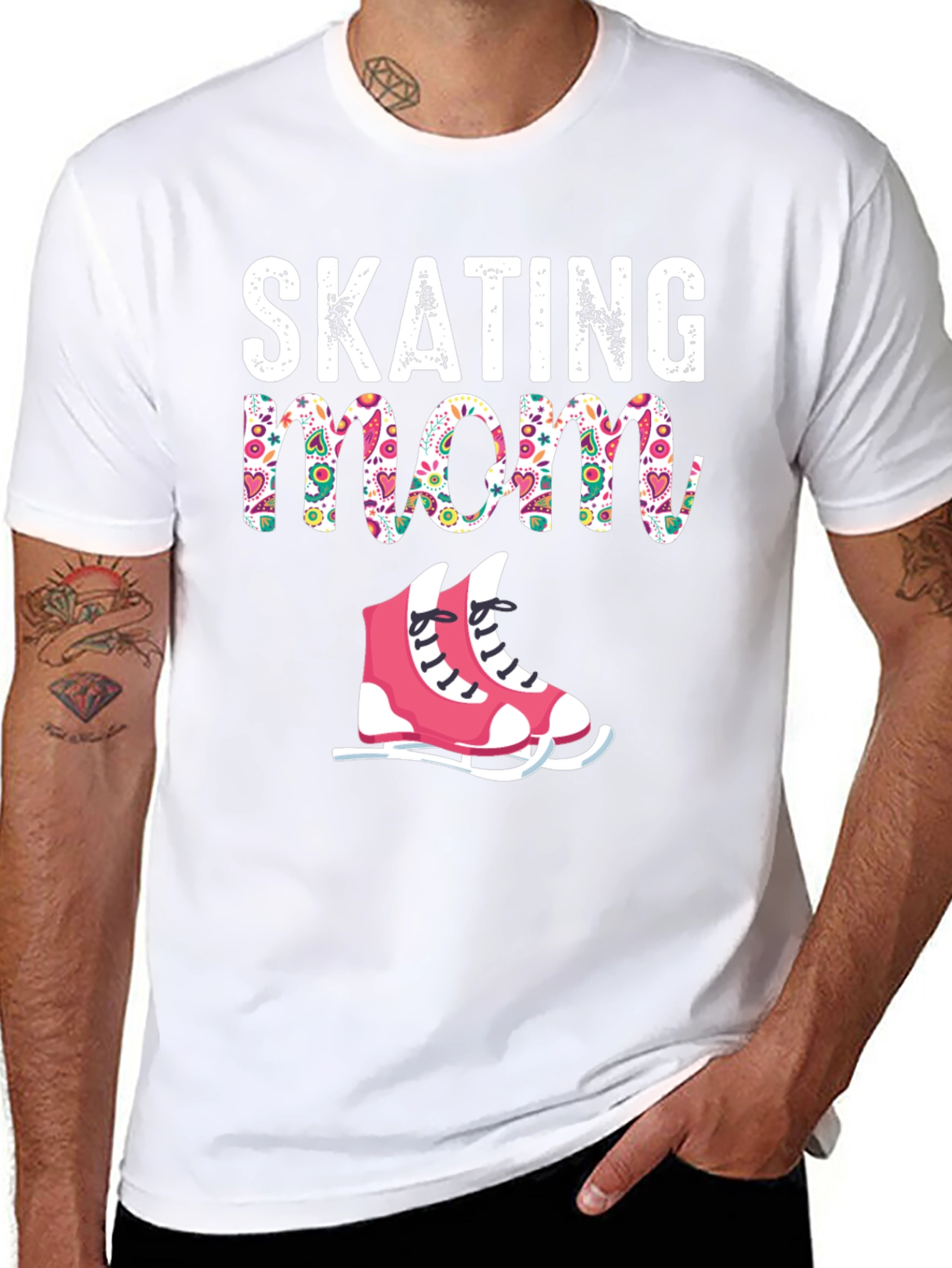 Skating Mom T-Shirt Novelty Graphic Tee