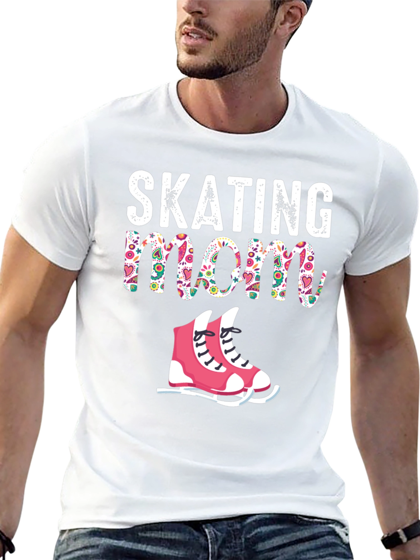 Skating Mom T-Shirt Novelty Graphic Tee