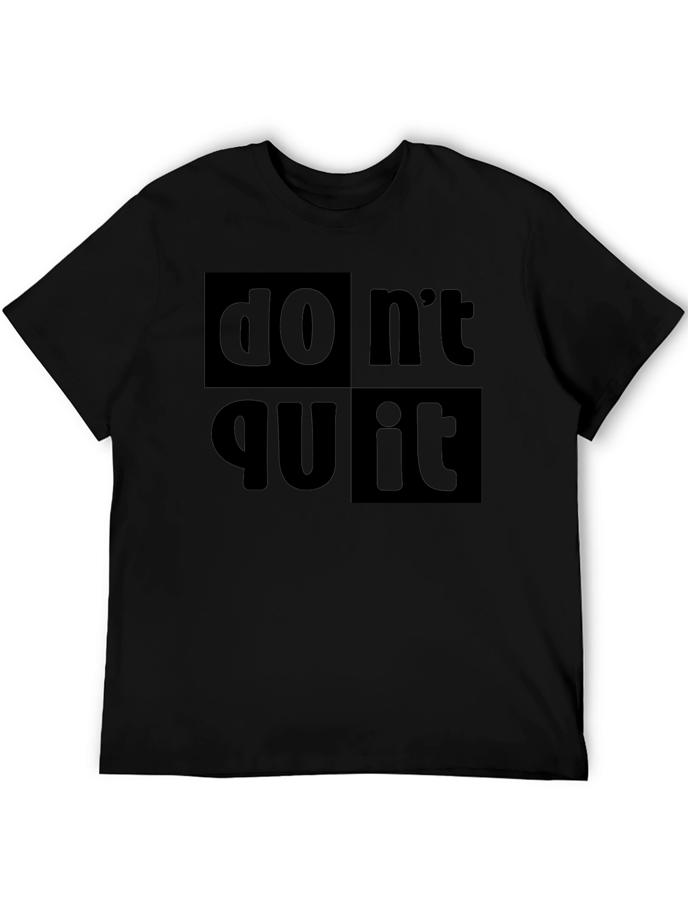Dont Quit Do It! Black Graphic Tee