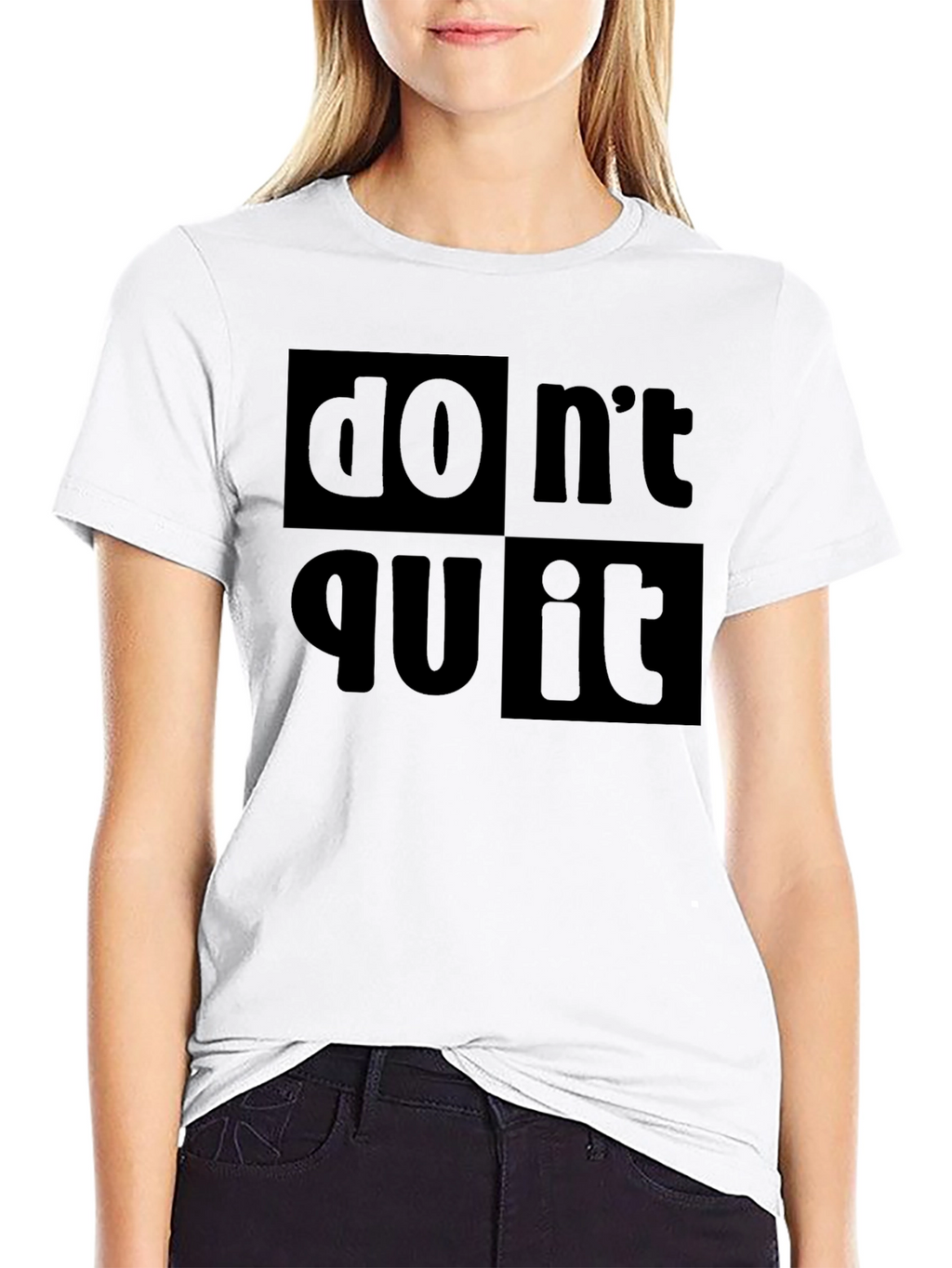 Dont Quit Do It! Black Graphic Tee
