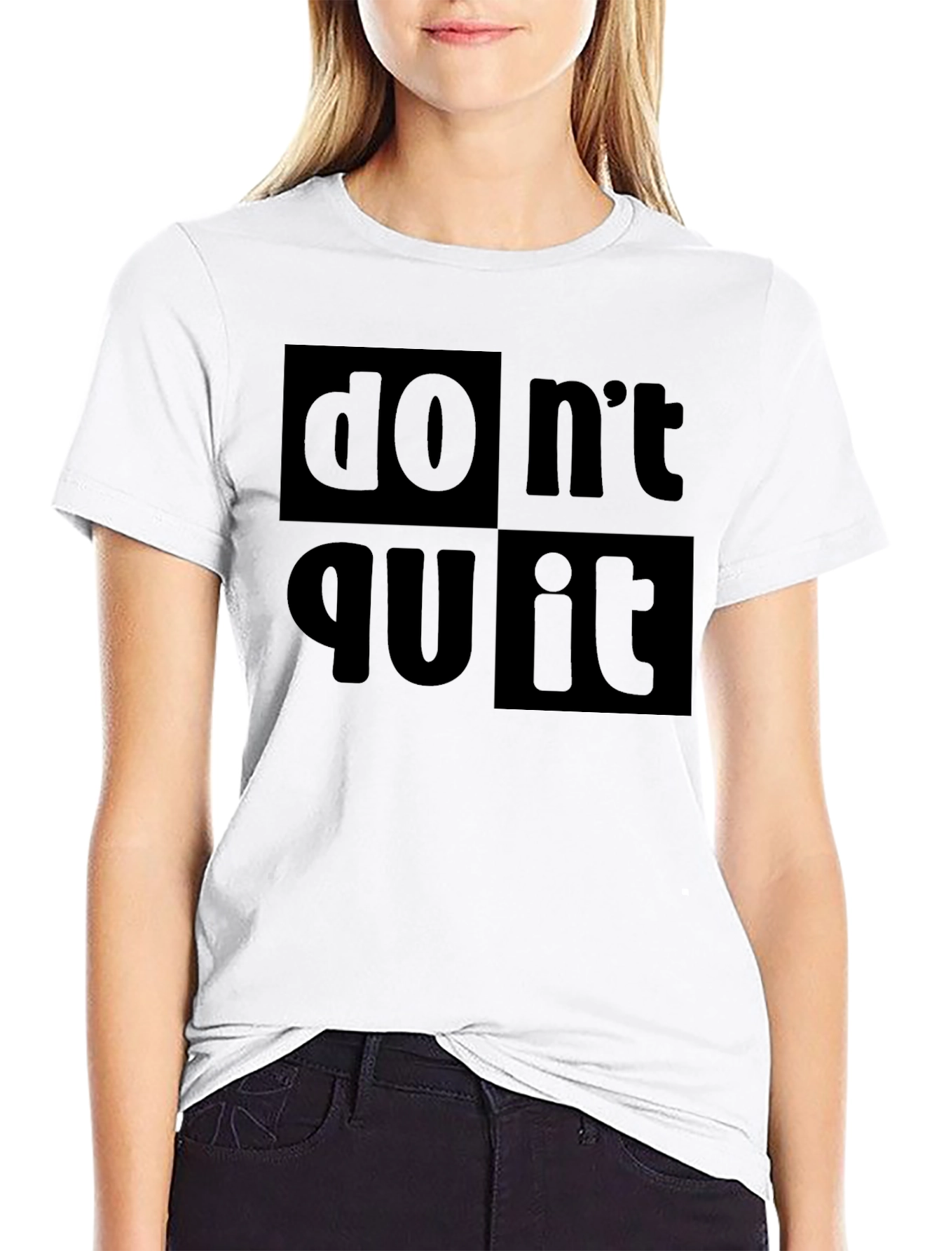 Dont Quit Do It! Black Graphic Tee