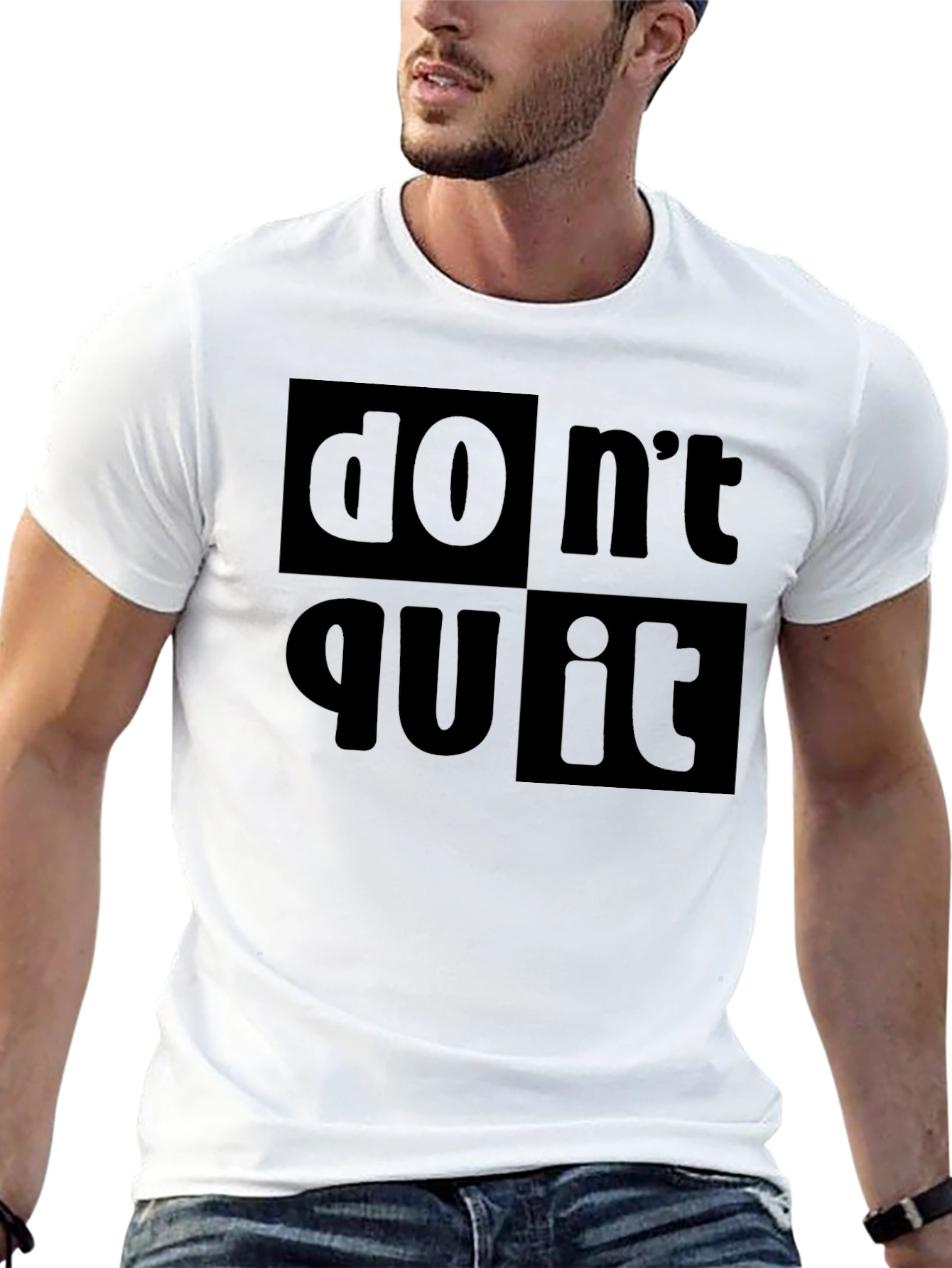 Dont Quit Do It! Black Graphic Tee