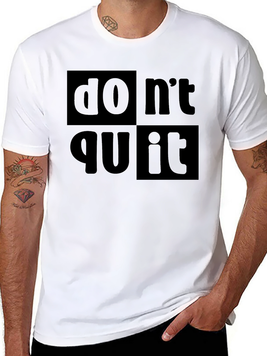 Dont Quit Do It! Black Graphic Tee