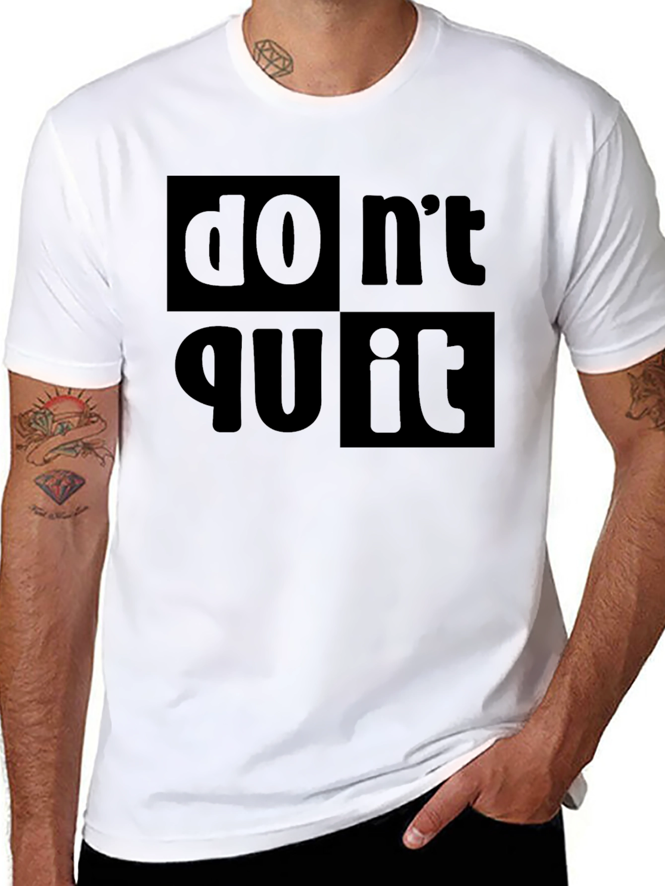 Dont Quit Do It! Black Graphic Tee
