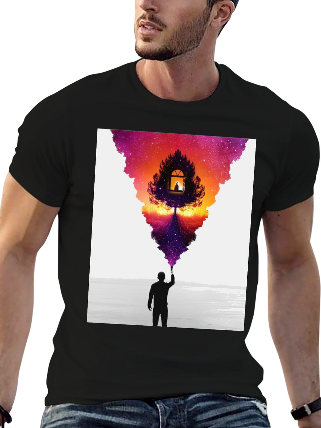 Artistic Vision T-Shirt - Painter Silhouette Design