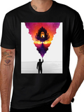 Artistic Vision T-Shirt - Painter Silhouette Design