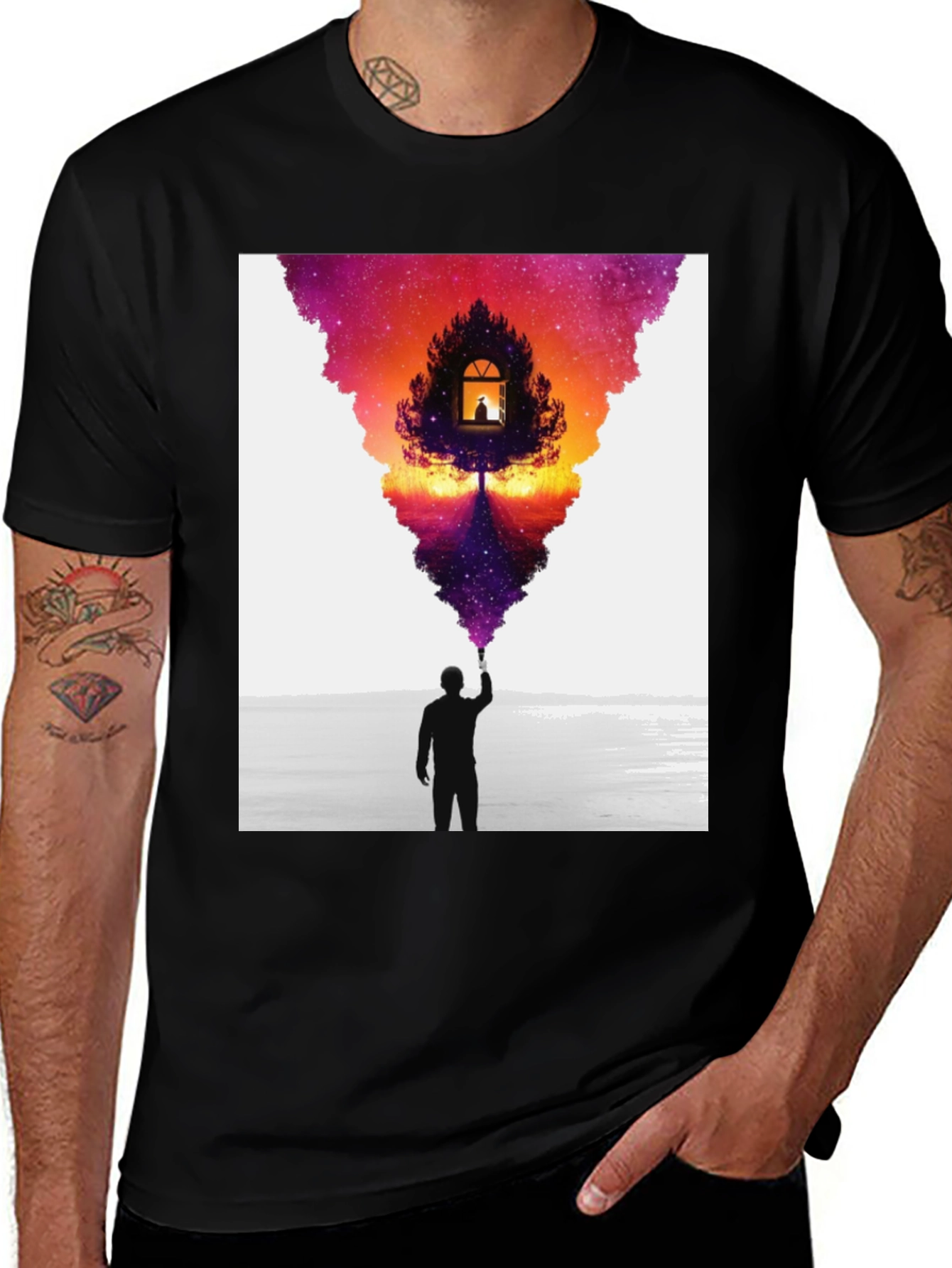 Artistic Vision T-Shirt - Painter Silhouette Design