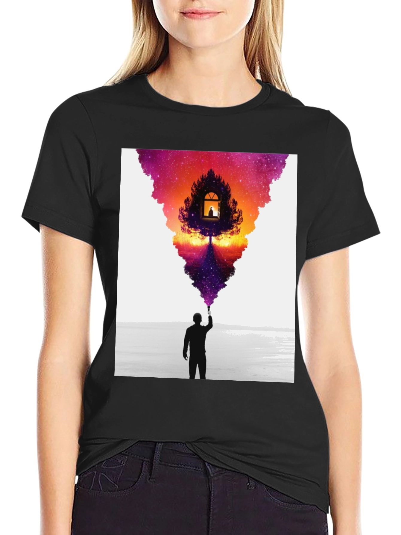 Artistic Vision T-Shirt - Painter Silhouette Design