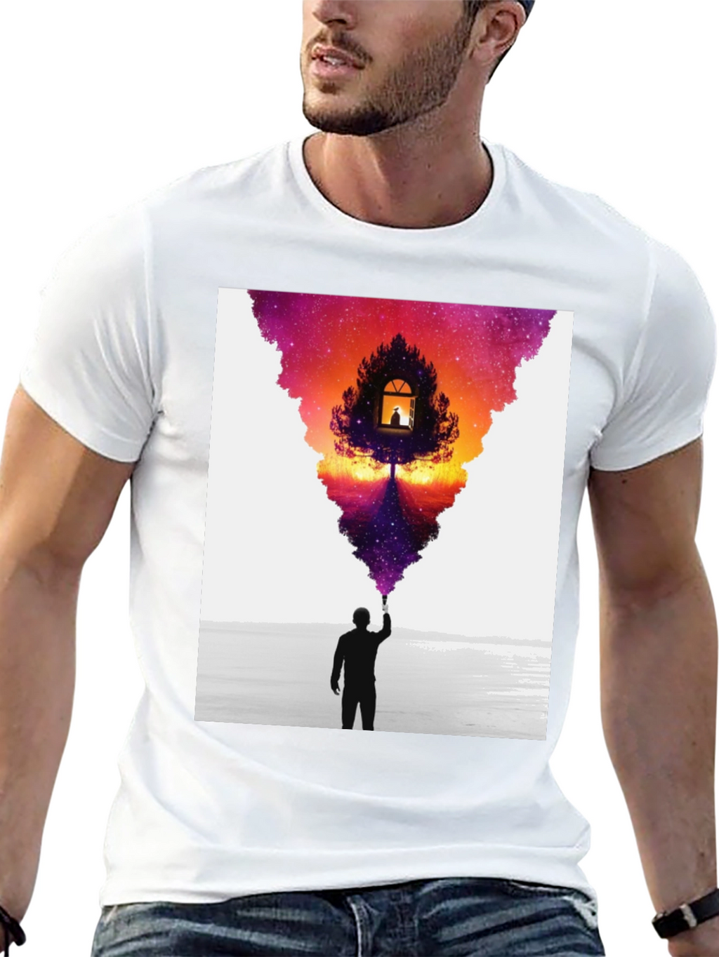 Artistic Vision T-Shirt - Painter Silhouette Design