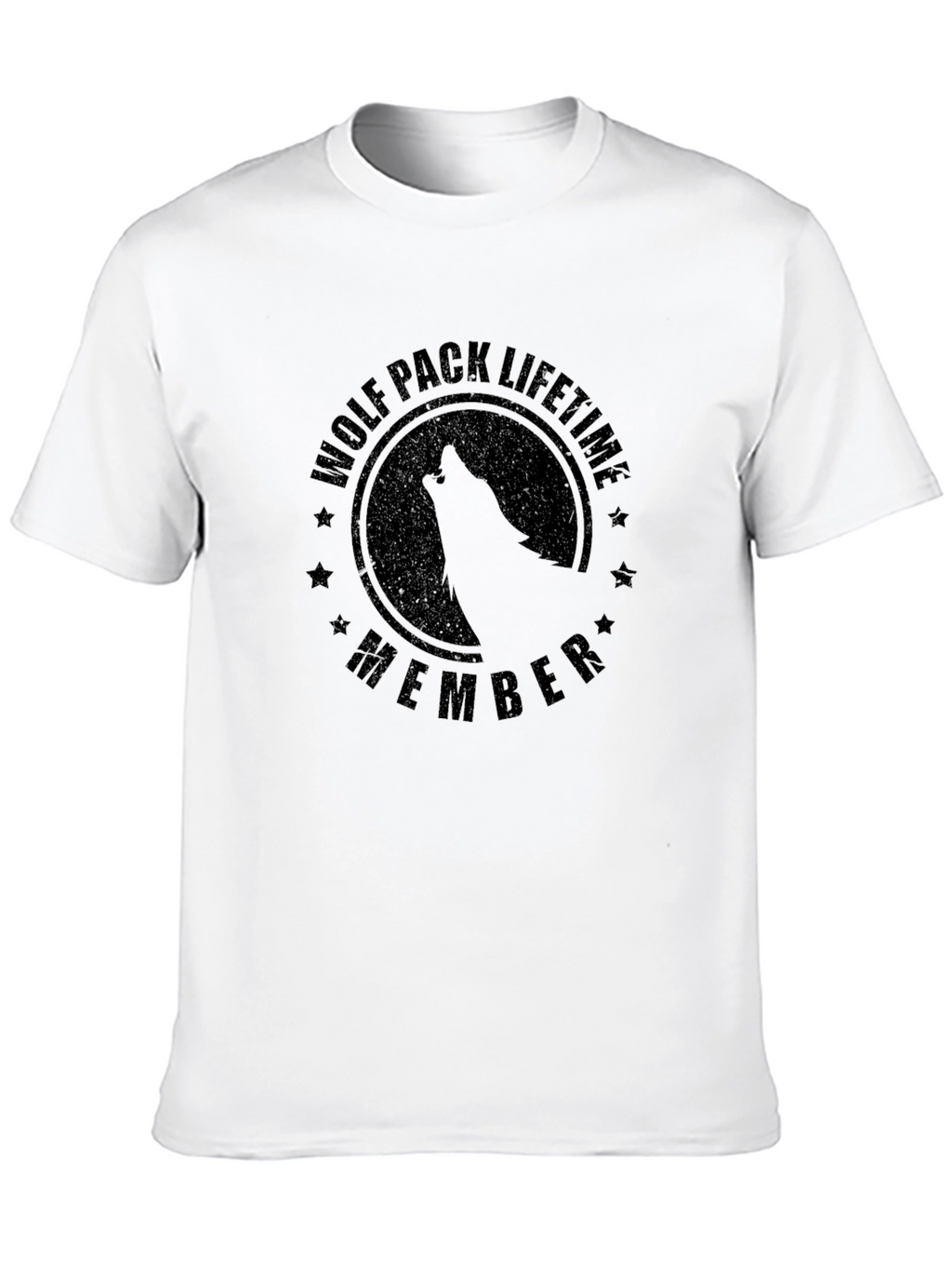 Wolf Pack Lifetime Member Black T-Shirt