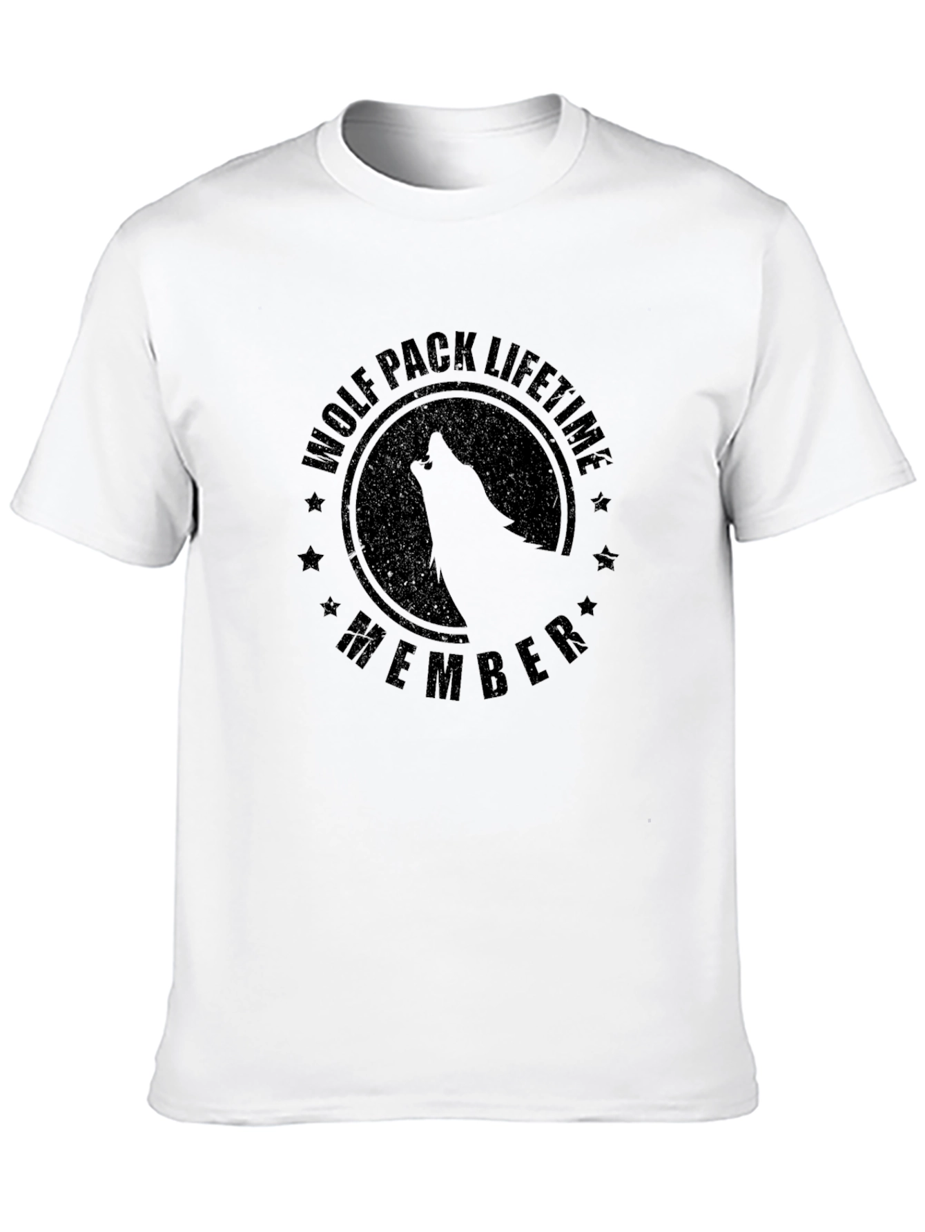 Wolf Pack Lifetime Member Black T-Shirt