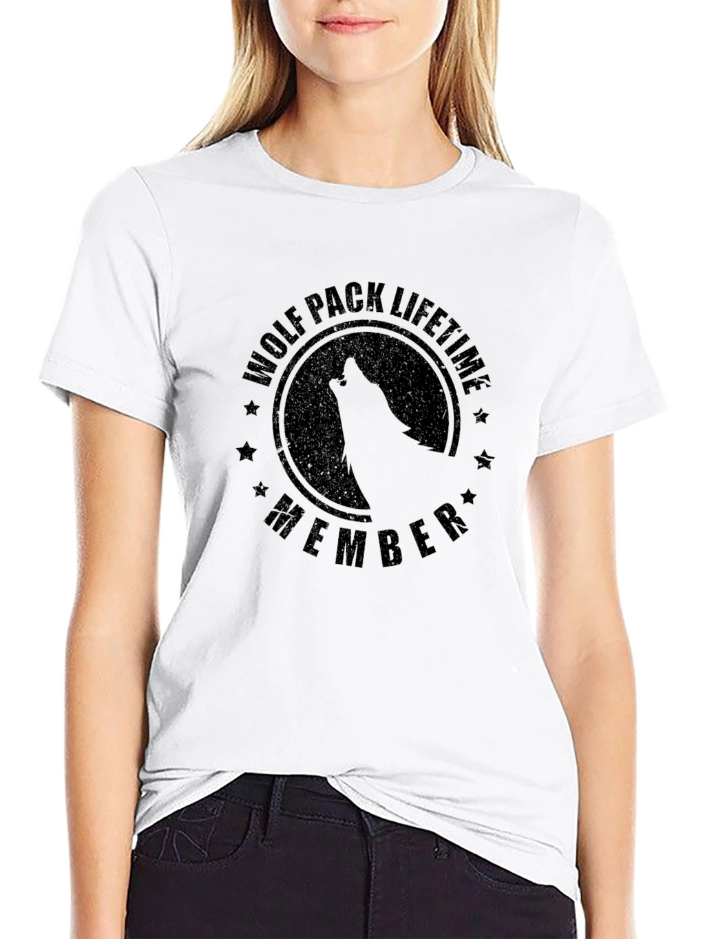 Wolf Pack Lifetime Member Black T-Shirt