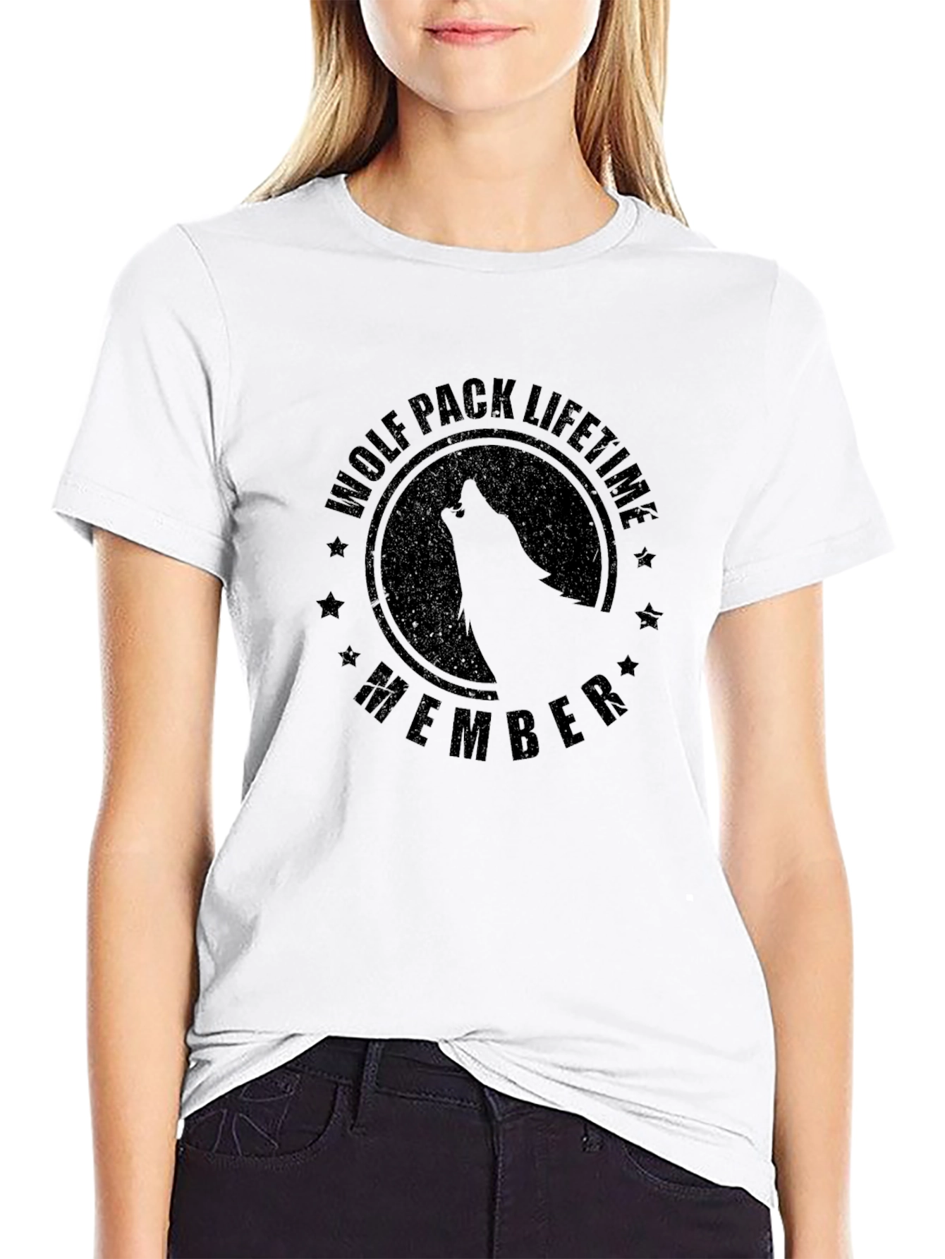 Wolf Pack Lifetime Member Black T-Shirt