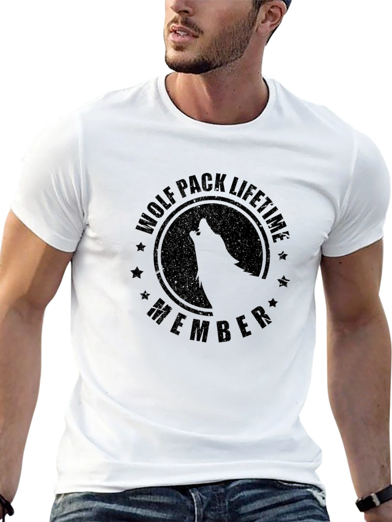 Wolf Pack Lifetime Member Black T-Shirt