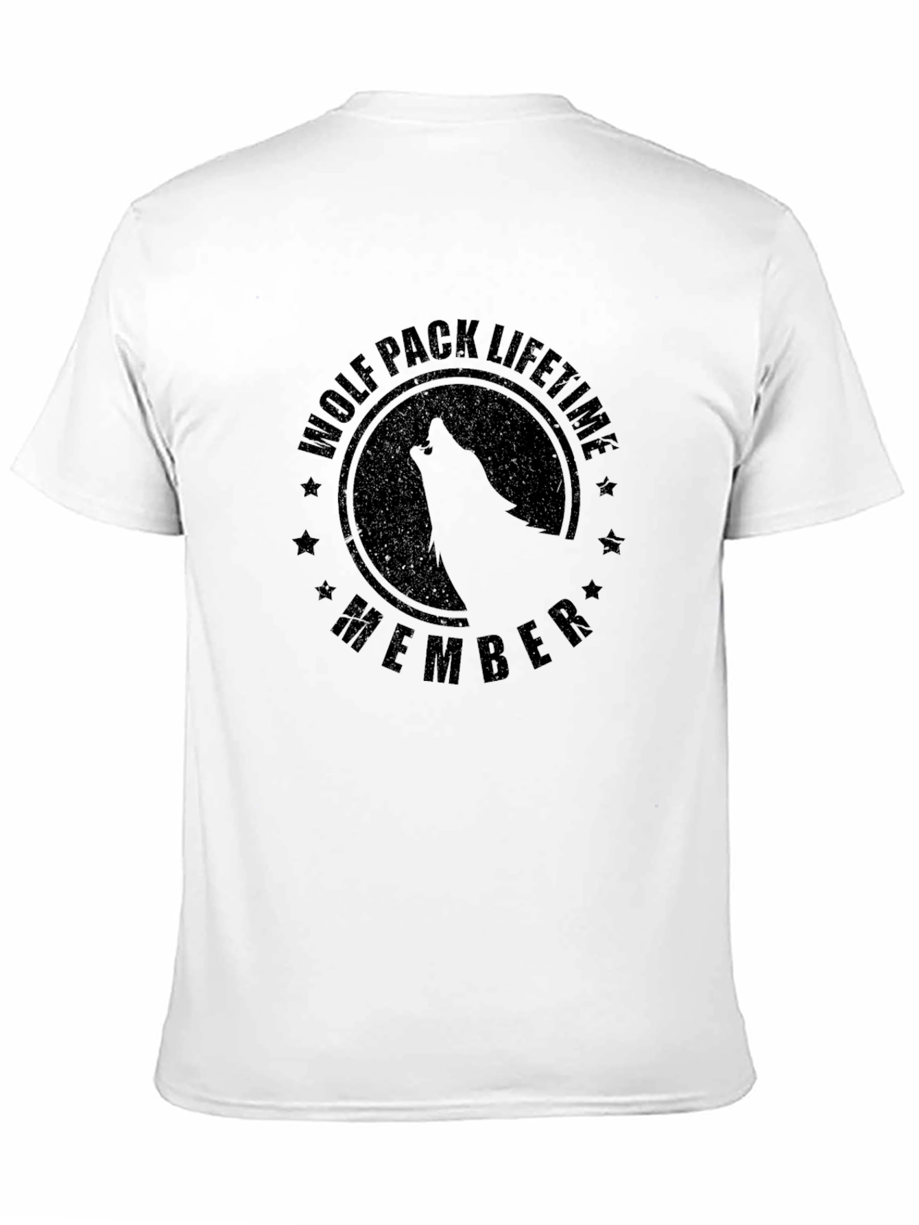 Wolf Pack Lifetime Member Black T-Shirt