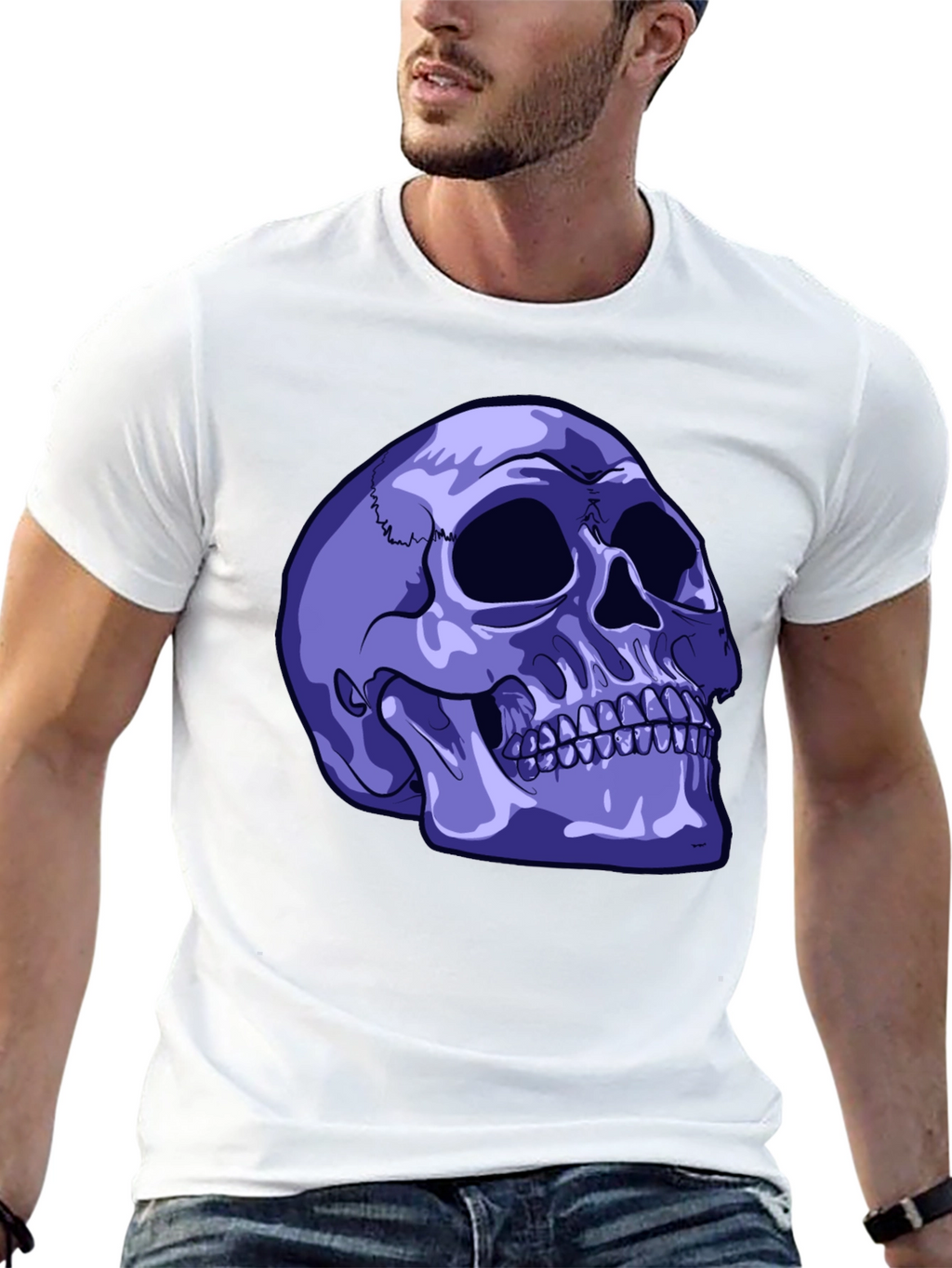 Skull Graphic T-Shirt - Edgy Style