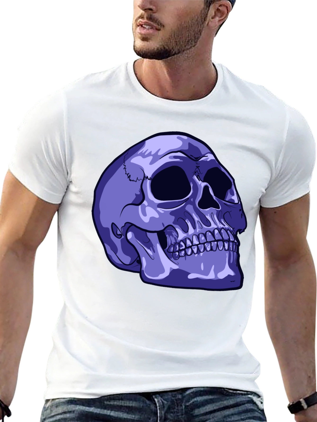 Skull Graphic T-Shirt - Edgy Style