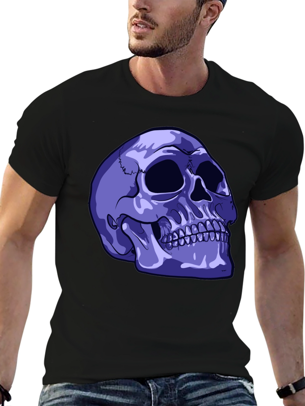 Skull Graphic T-Shirt - Edgy Style