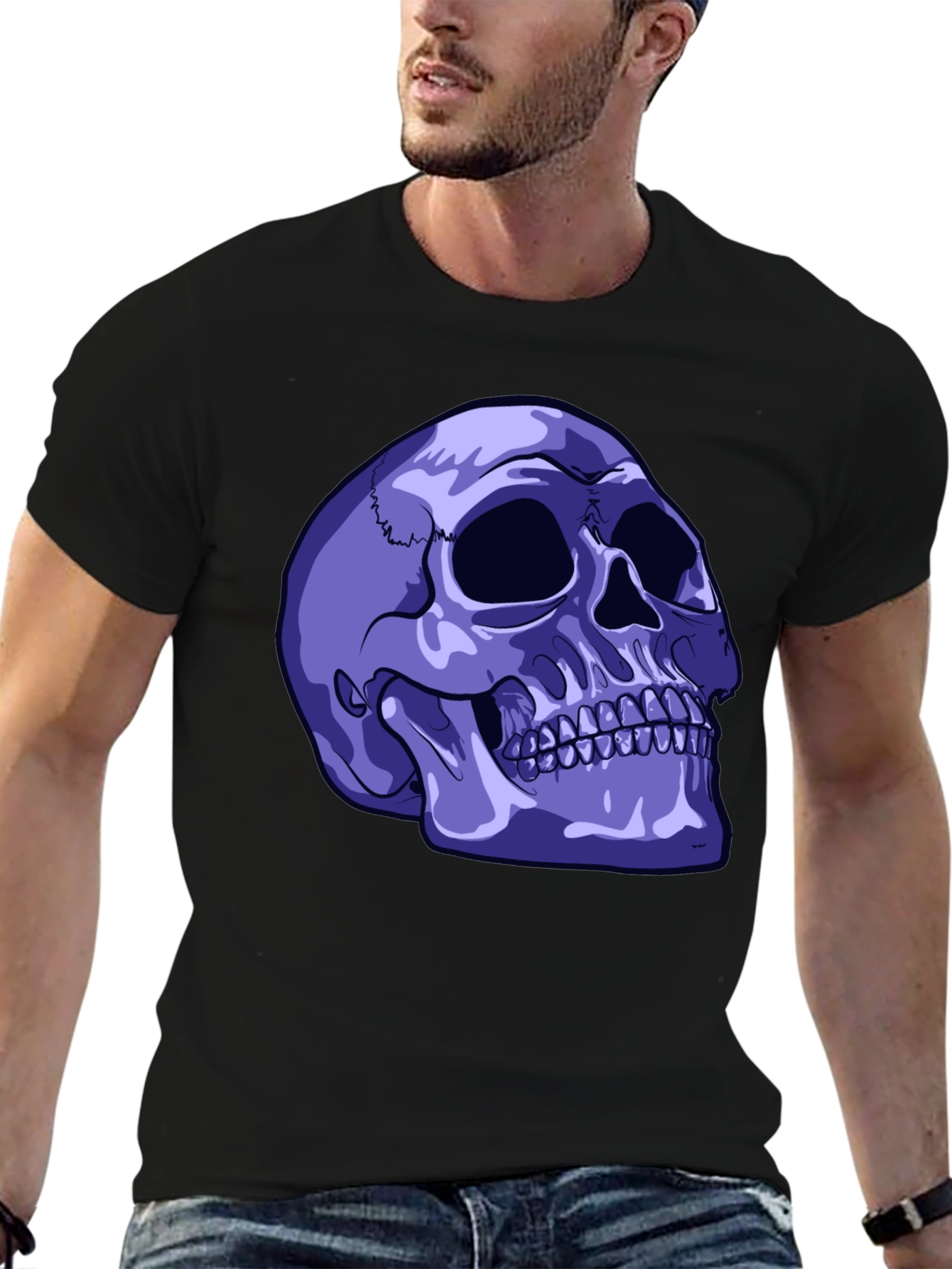Skull Graphic T-Shirt - Edgy Style