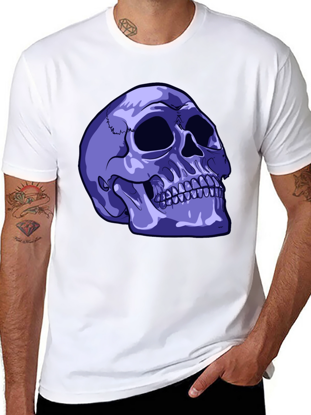 Skull Graphic T-Shirt - Edgy Style