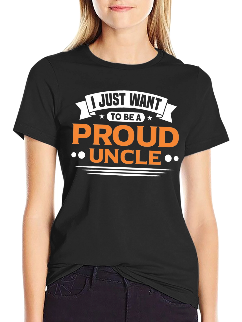 Proud Uncle Graphic T-Shirt - Black