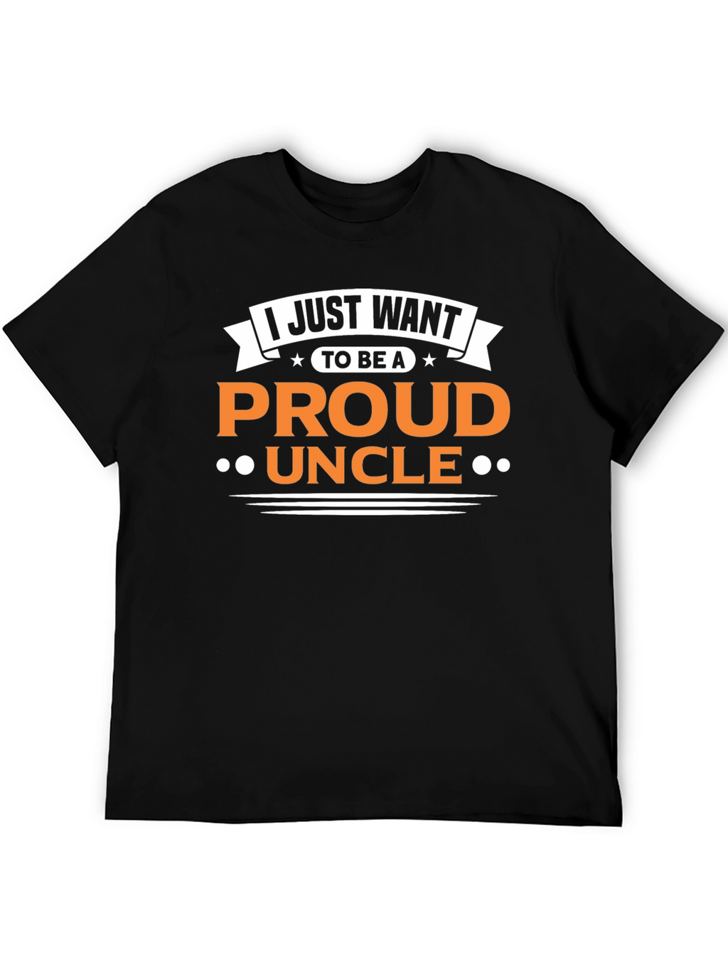 Proud Uncle Graphic T-Shirt - Black