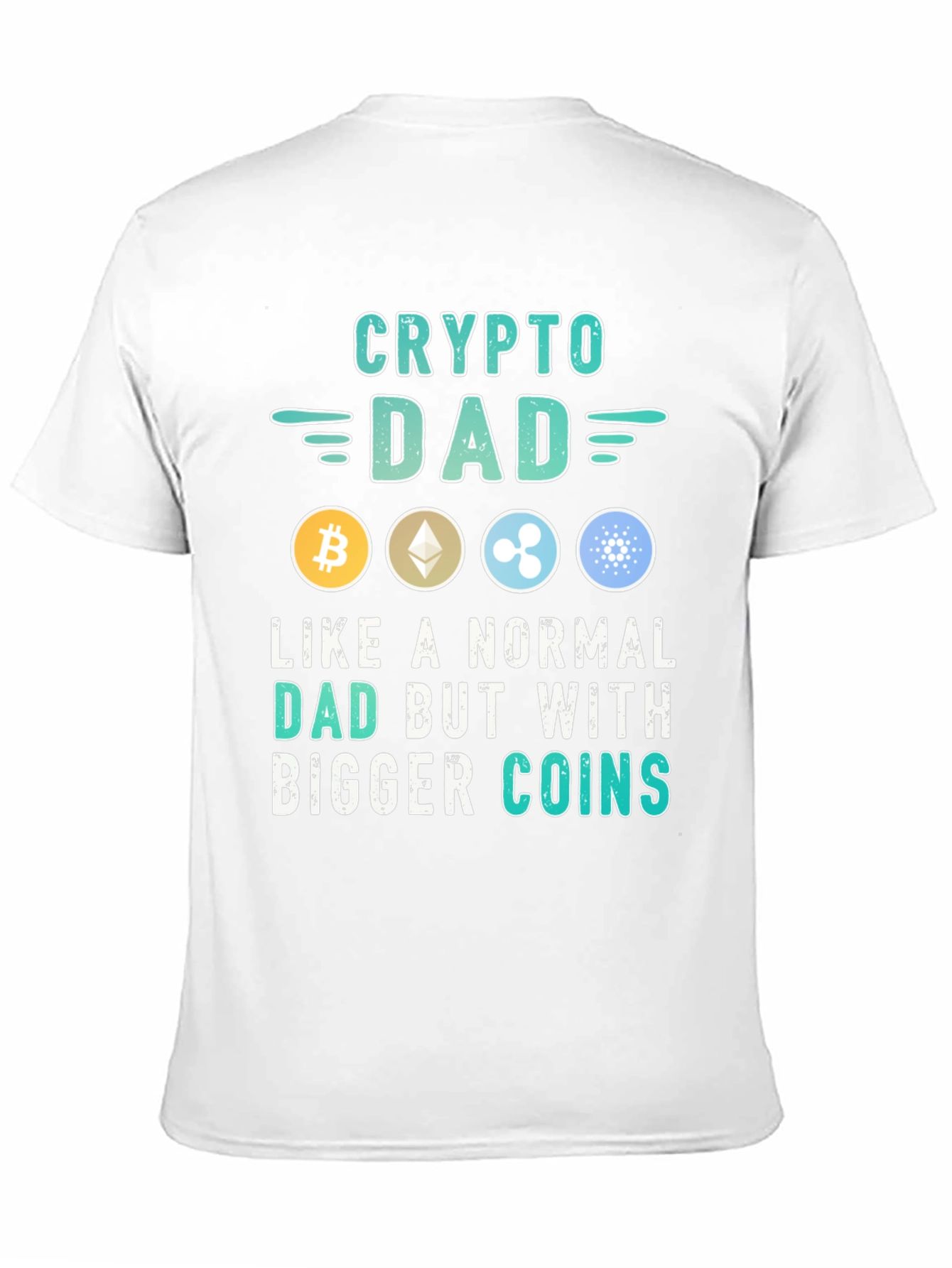 Crypto Dad T-Shirt - Bitcoin Ethereum XRP Cardano