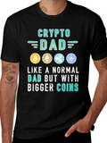 Crypto Dad T-Shirt - Bitcoin Ethereum XRP Cardano