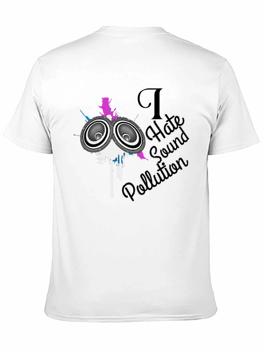 I Hate Sound Pollution Black Graphic Tee