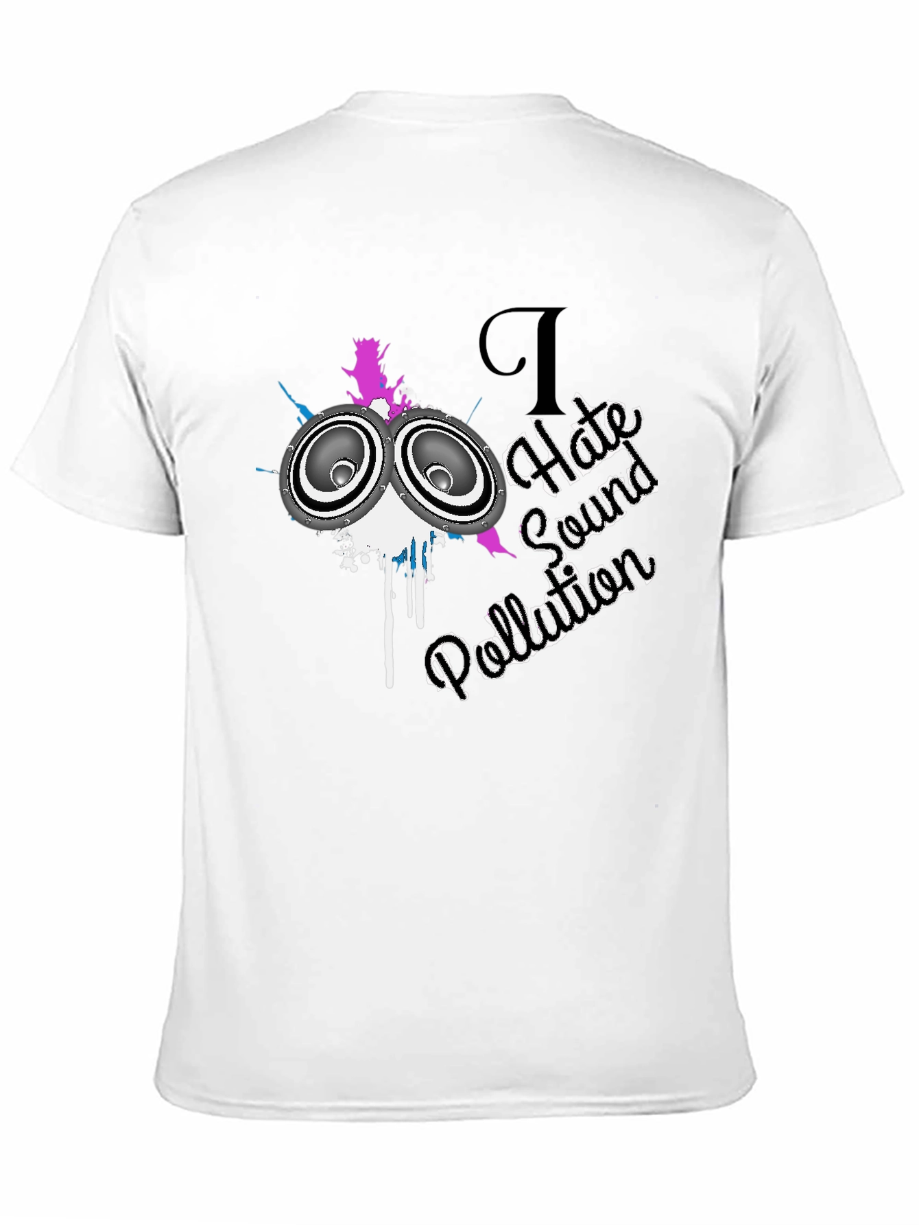I Hate Sound Pollution Black Graphic Tee