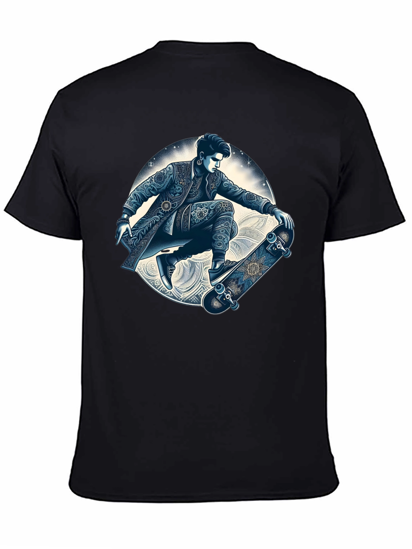Skater Graphic T-Shirt - Cool Artistic Design
