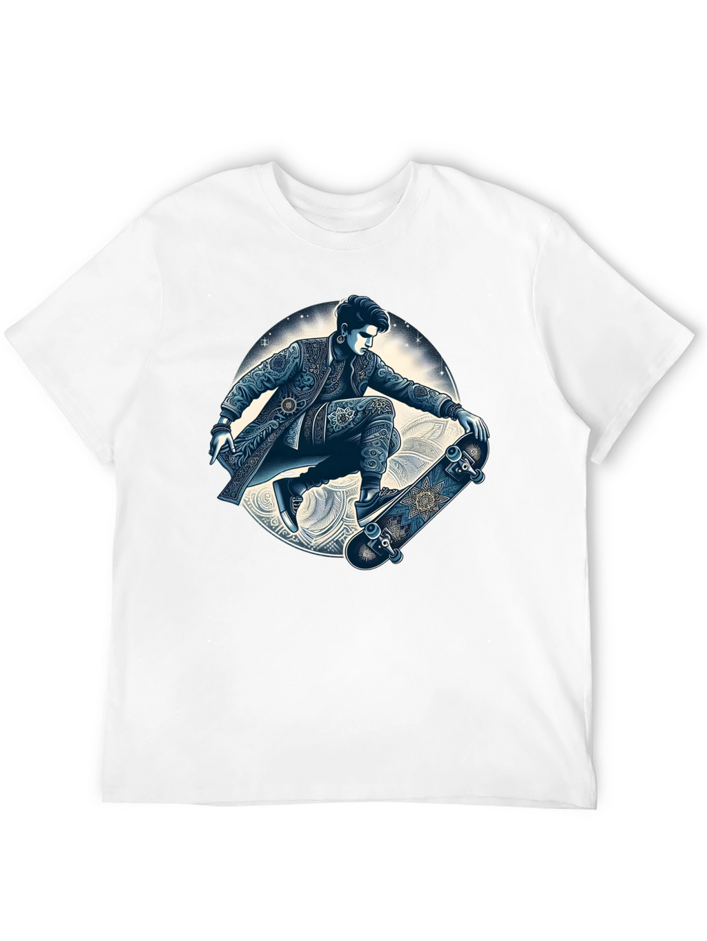 Skater Graphic T-Shirt - Cool Artistic Design