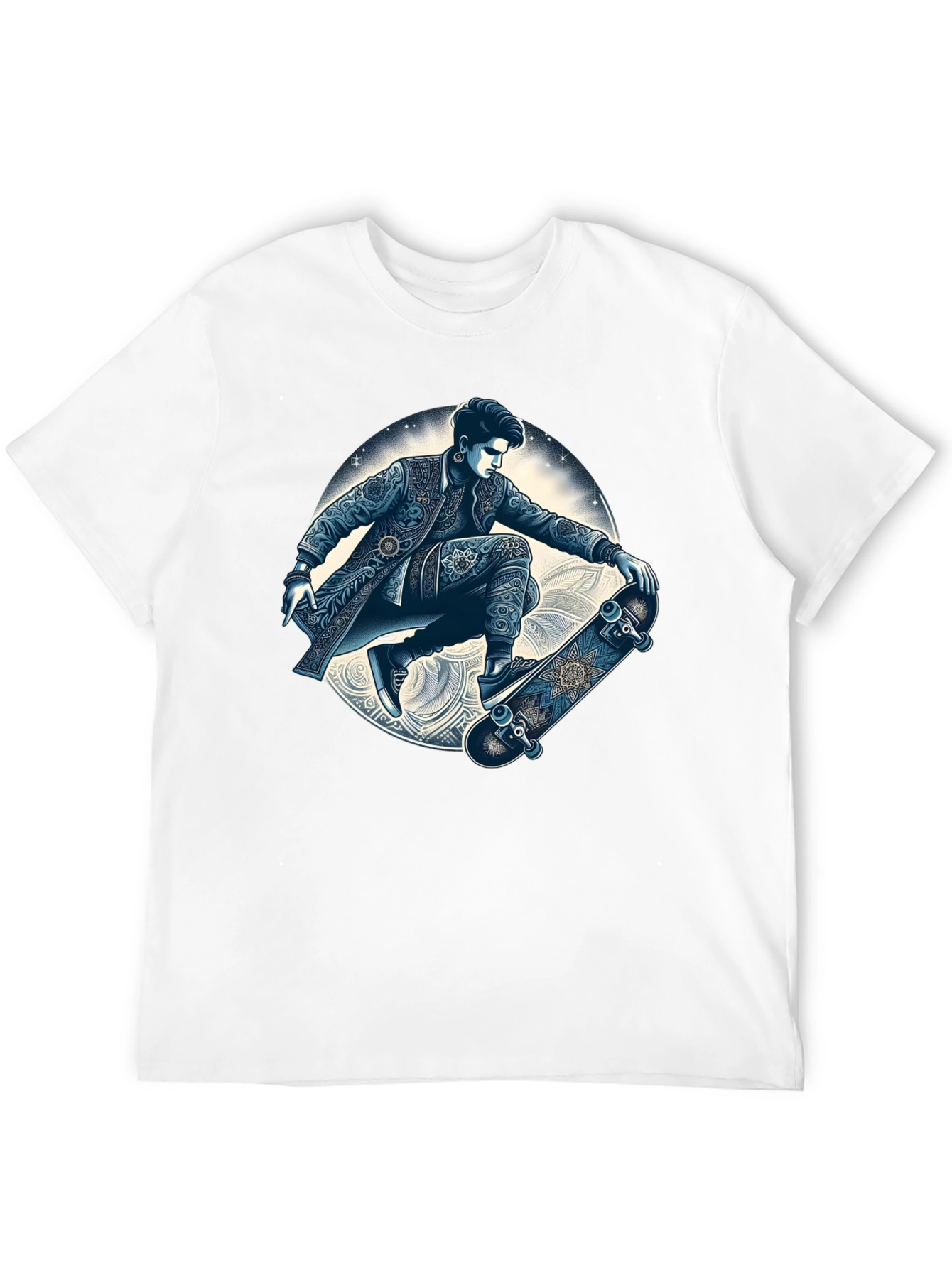 Skater Graphic T-Shirt - Cool Artistic Design