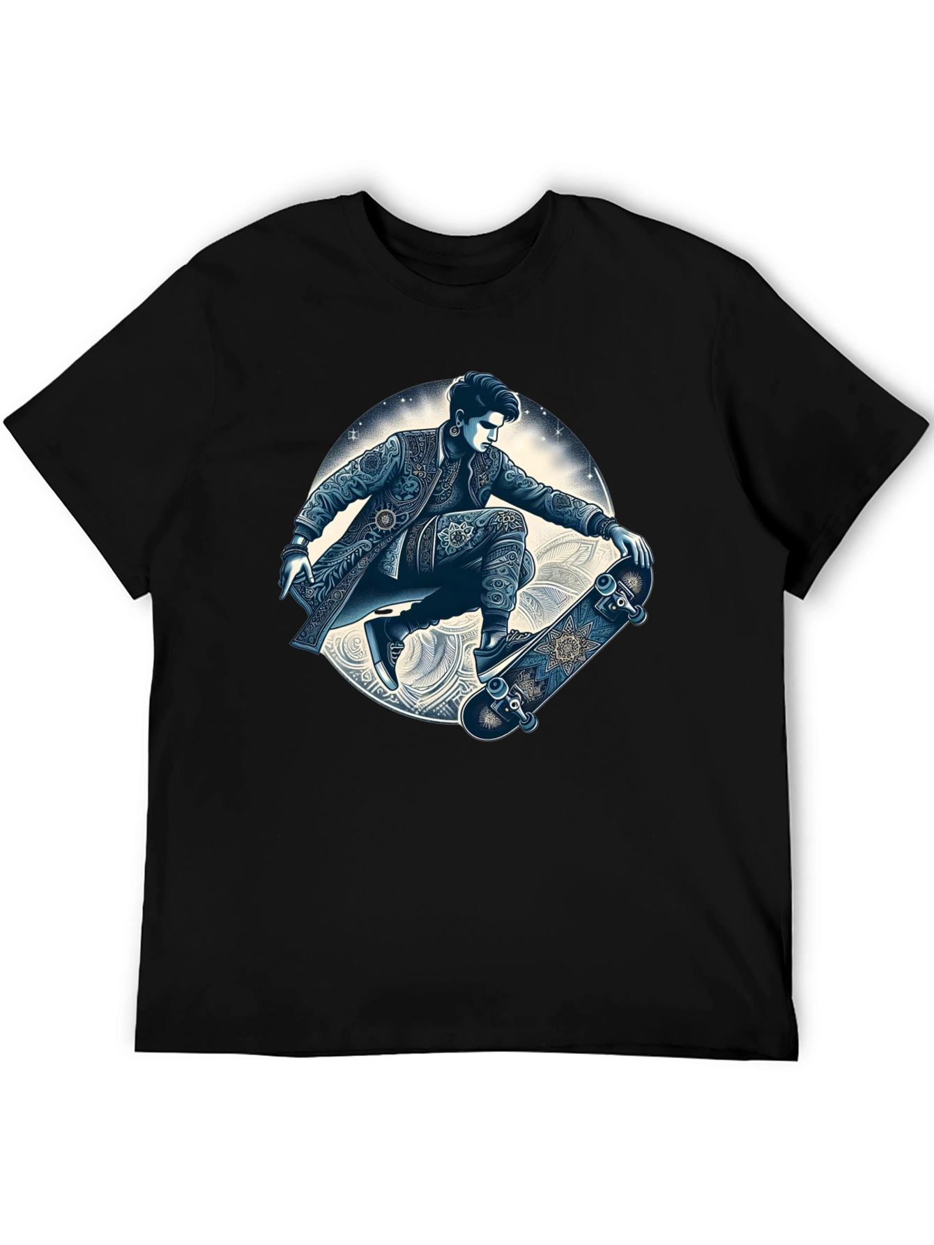 Skater Graphic T-Shirt - Cool Artistic Design