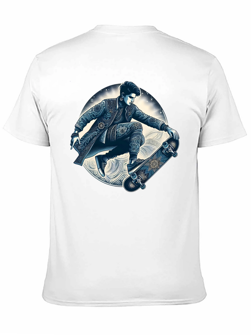 Skater Graphic T-Shirt - Cool Artistic Design