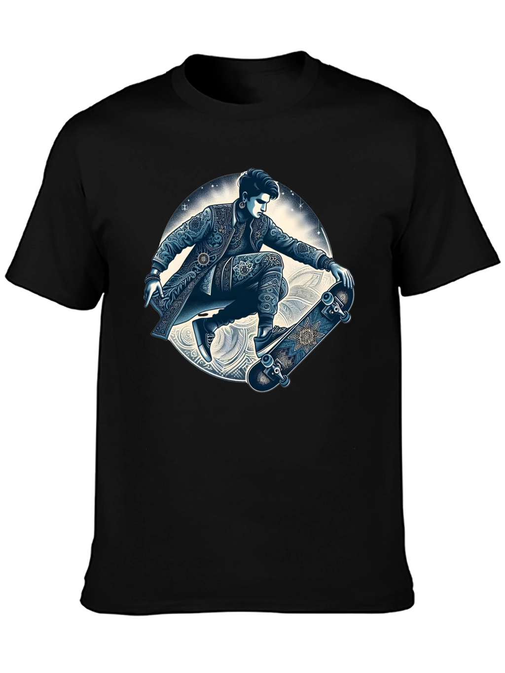 Skater Graphic T-Shirt - Cool Artistic Design
