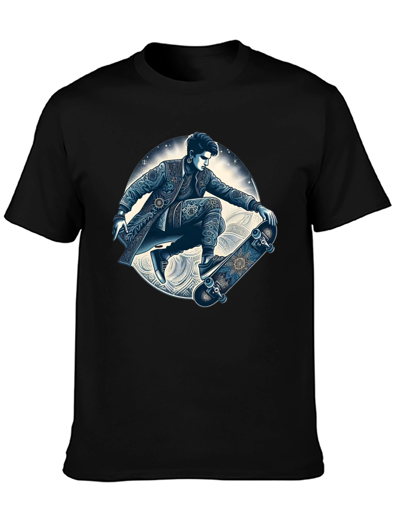 Skater Graphic T-Shirt - Cool Artistic Design