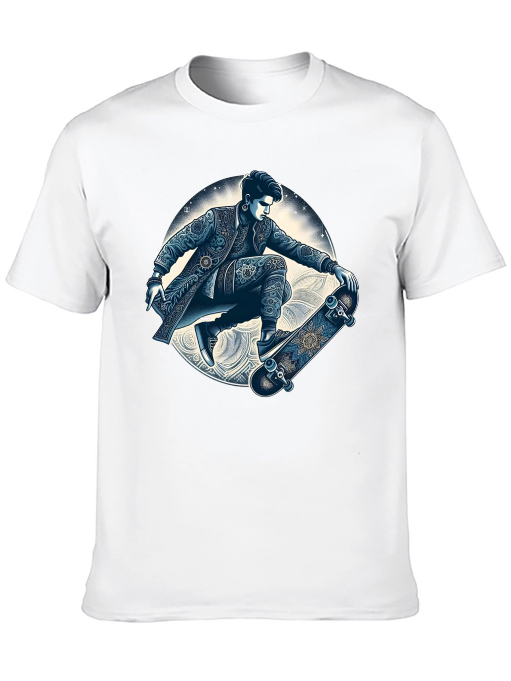 Skater Graphic T-Shirt - Cool Artistic Design