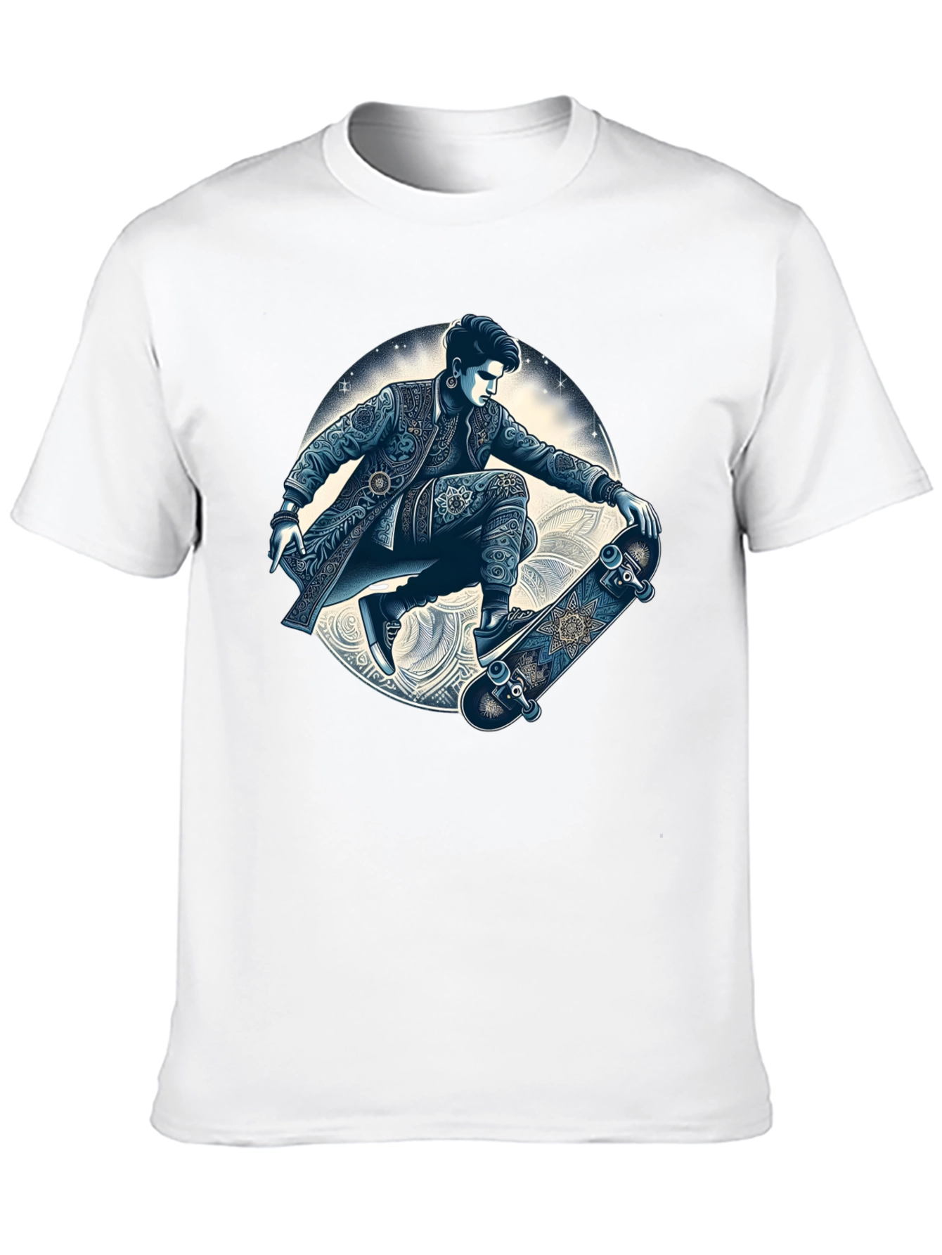 Skater Graphic T-Shirt - Cool Artistic Design