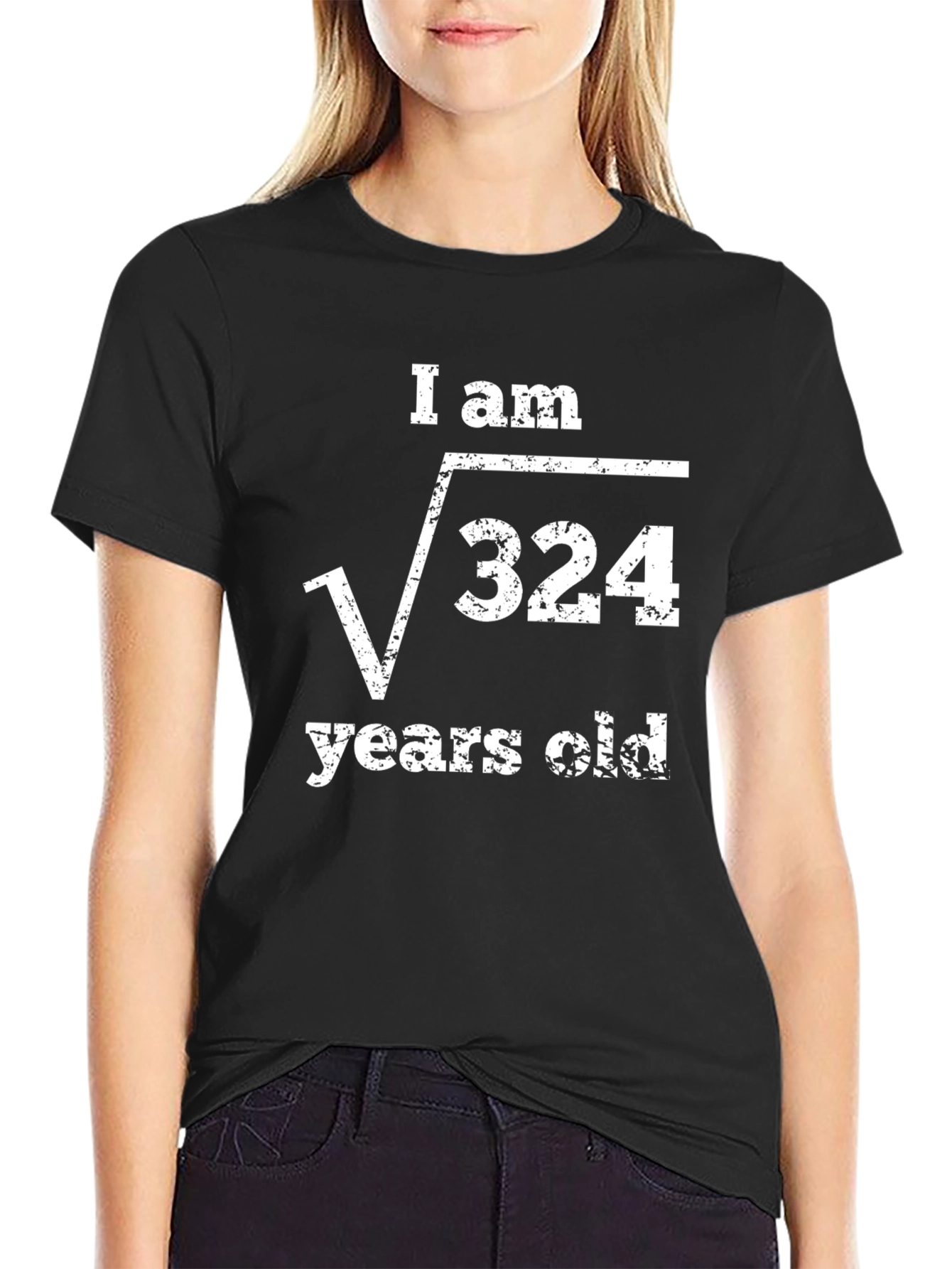 Funny Math Birthday T-Shirt - I am √324 years old