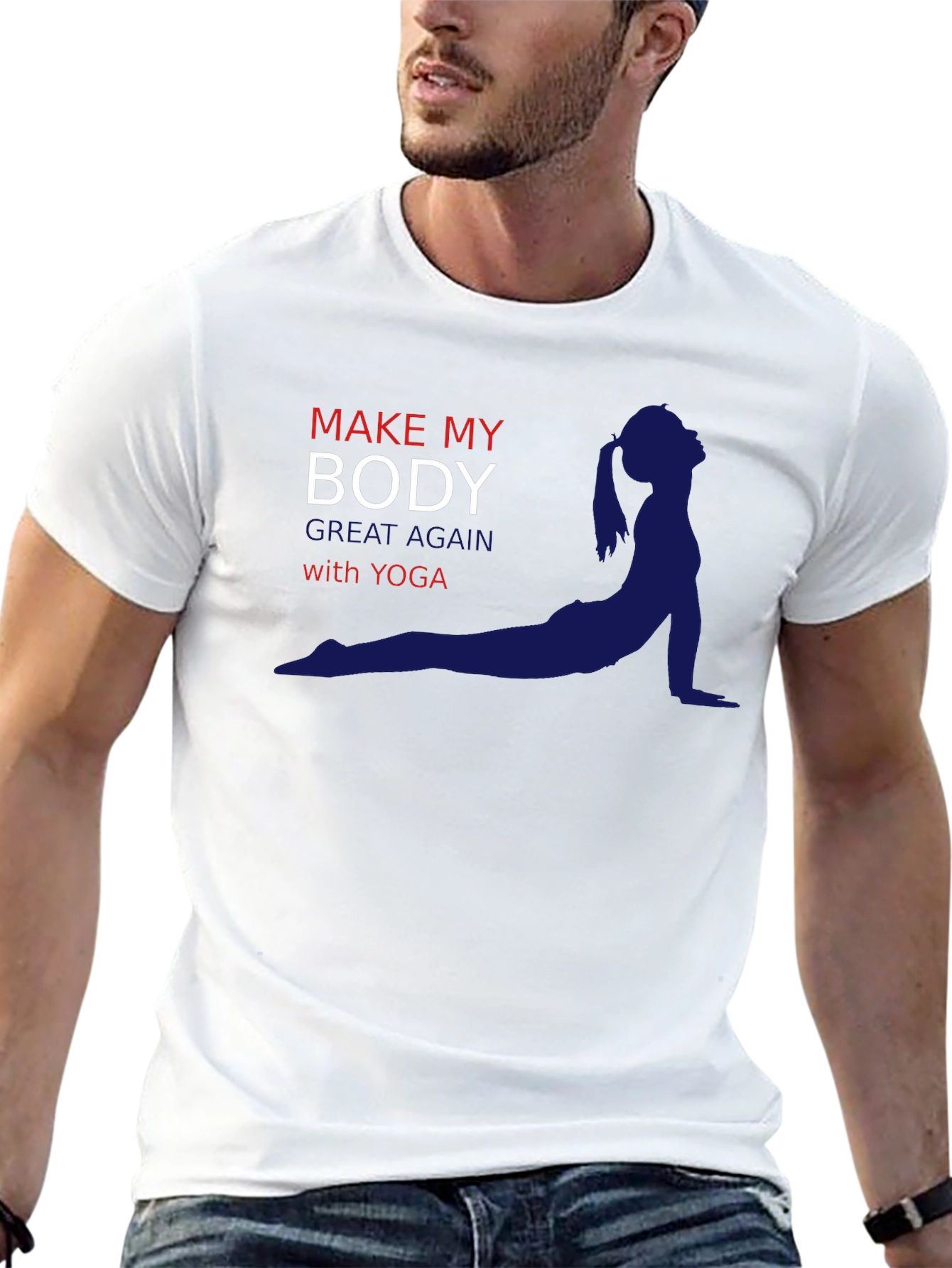 Yoga T-Shirt: Make My Body Great Again