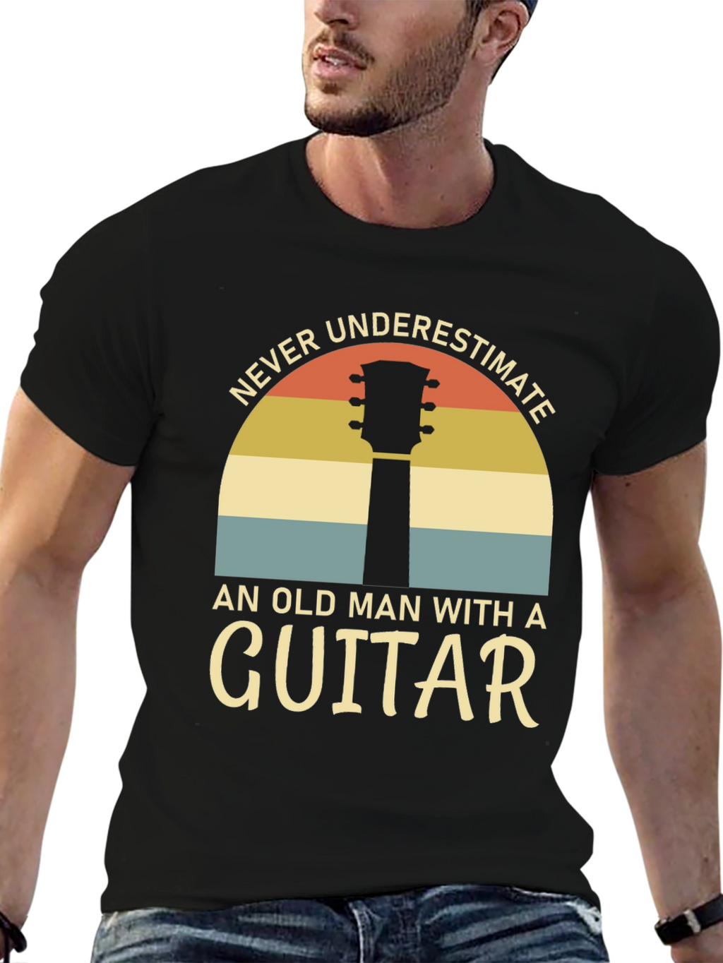 Never Underestimate Guitarist T-Shirt