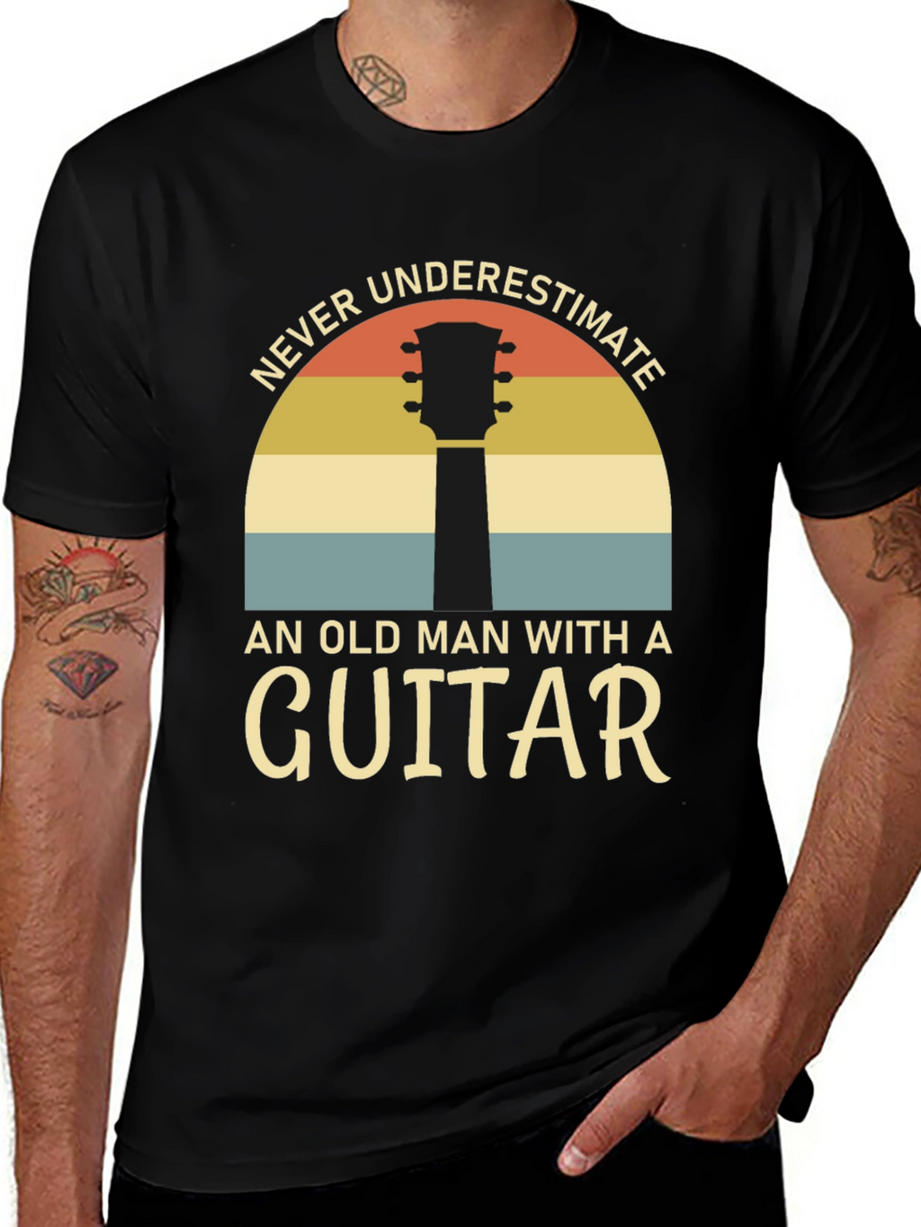 Never Underestimate Guitarist T-Shirt
