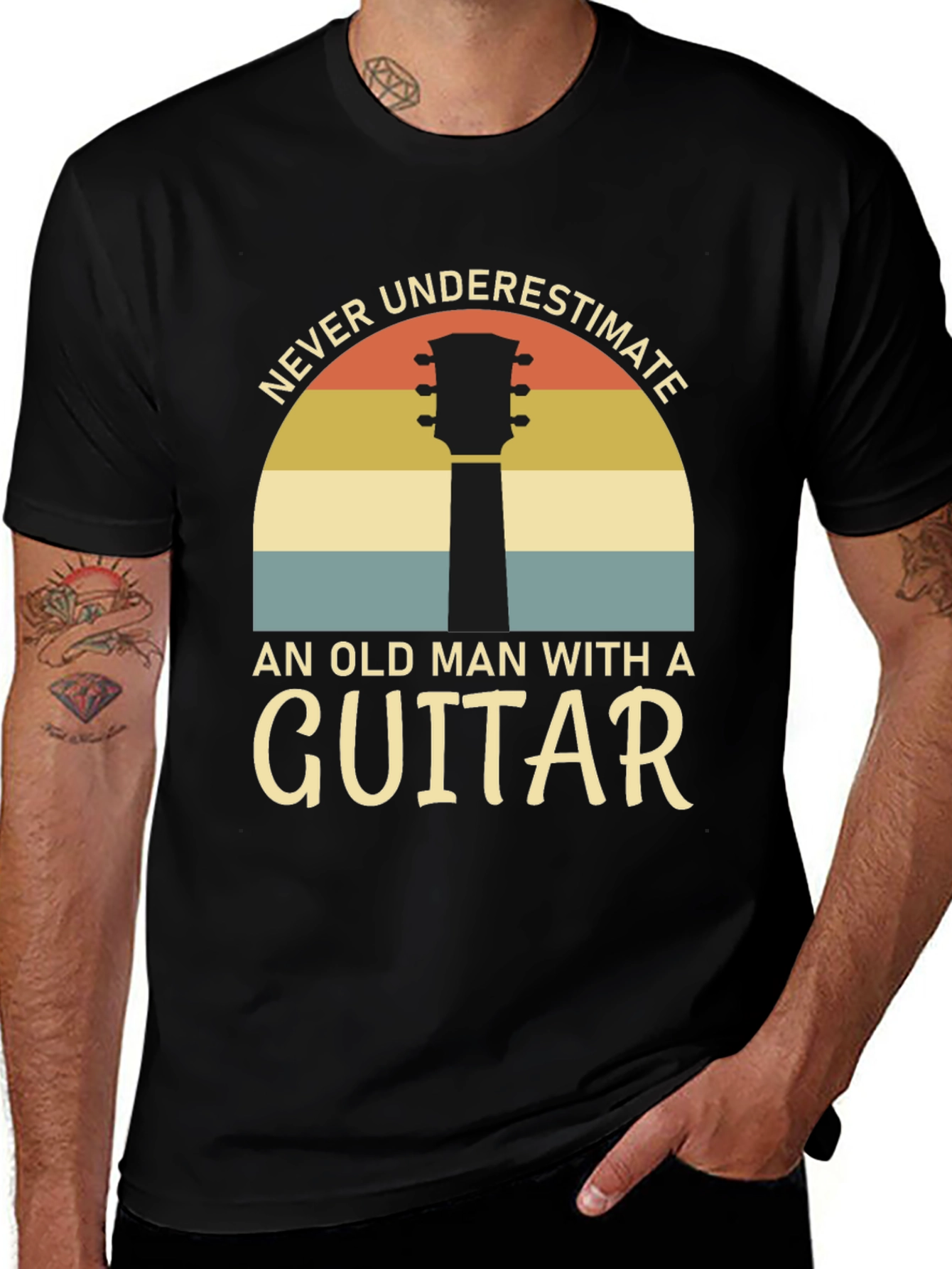 Never Underestimate Guitarist T-Shirt