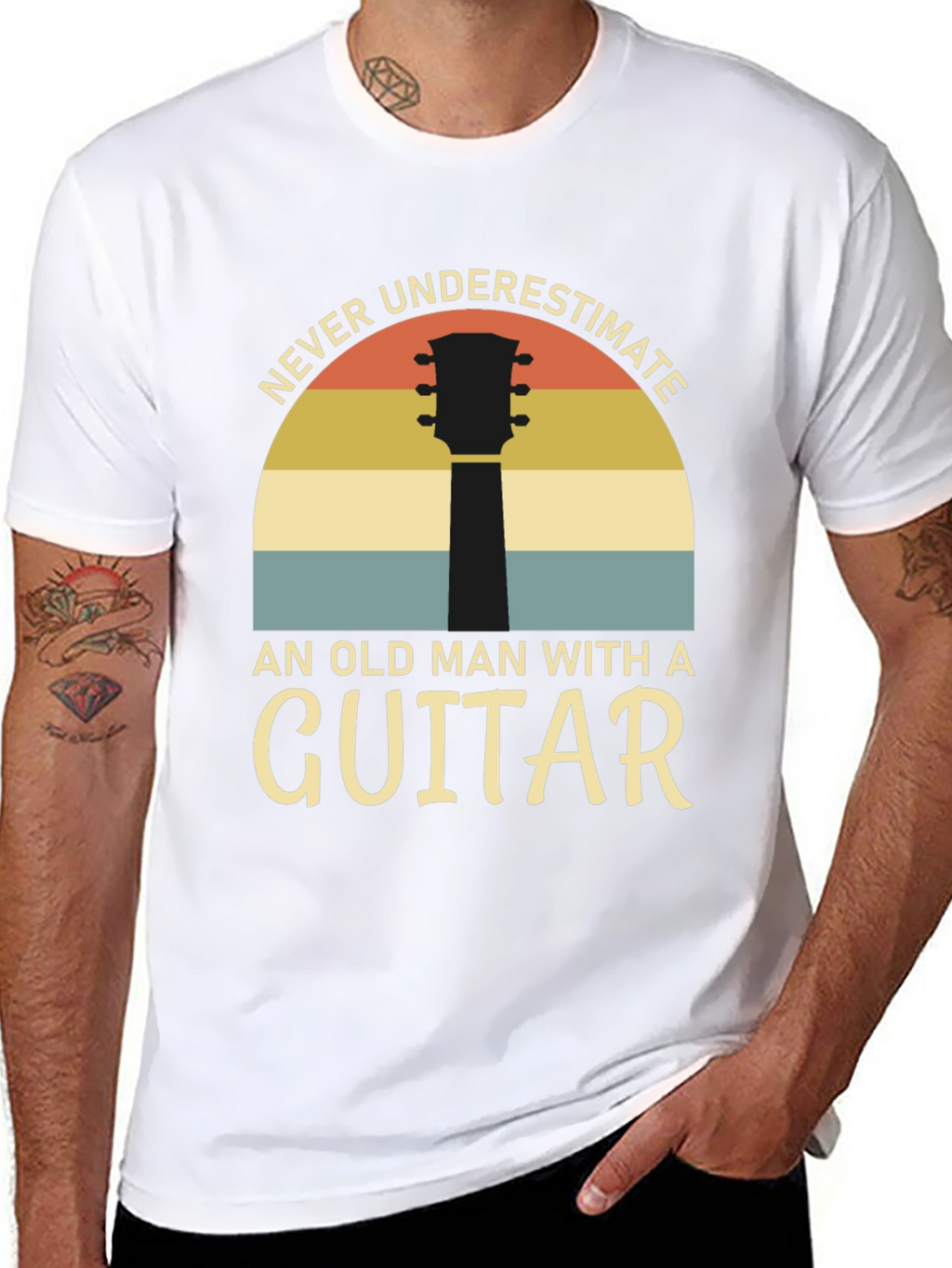 Never Underestimate Guitarist T-Shirt