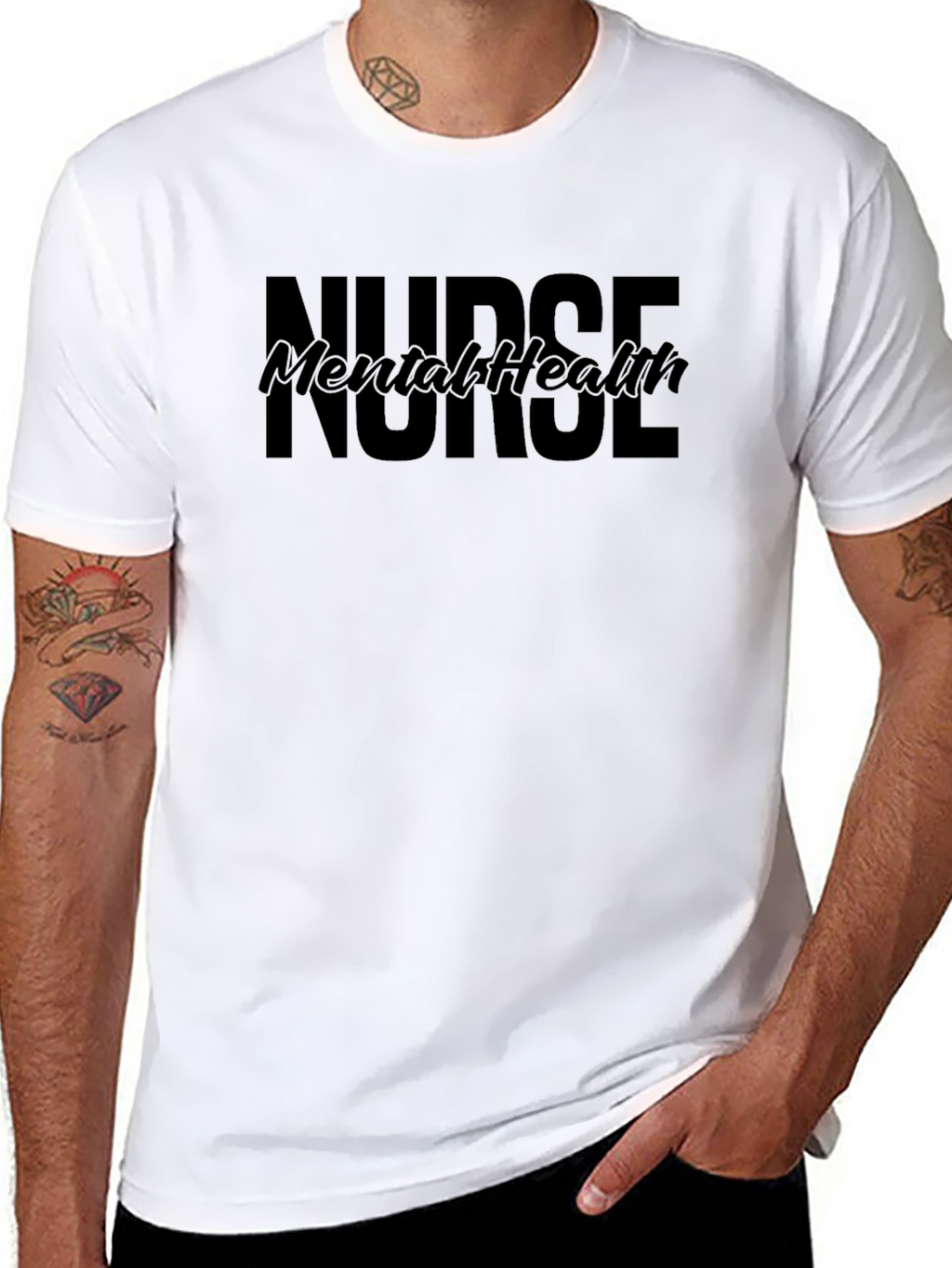Mental Health Nurse Black T-Shirt