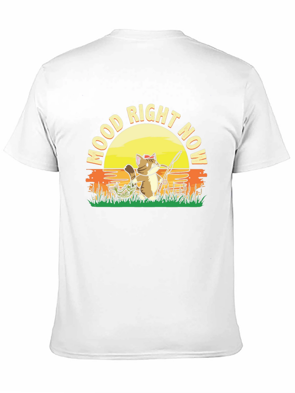Mood Right Now Fishing Cat T-Shirt