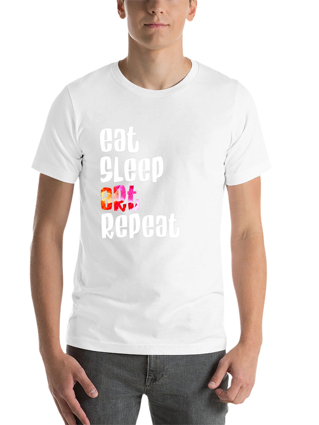 Eat Sleep Art Repeat Graphic T-Shirt